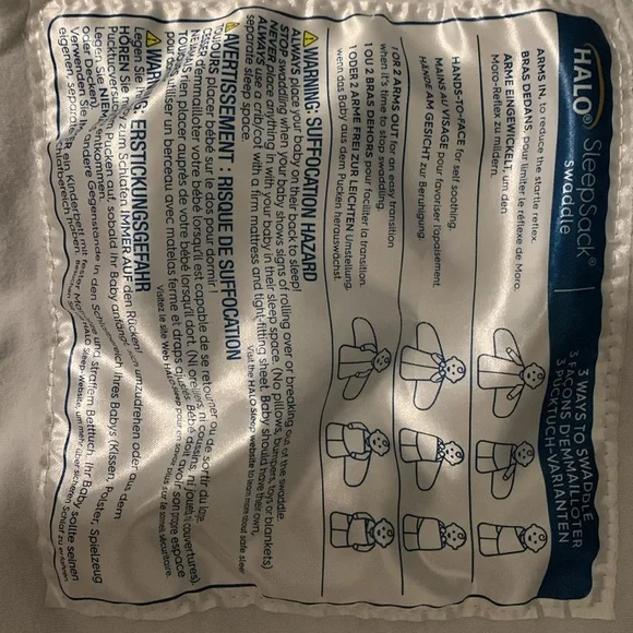 Halo cloud print sleep sack! - Picture 4 of 4